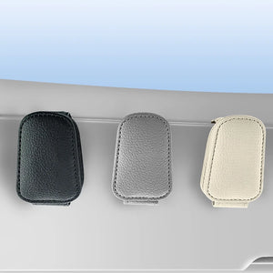 Car glasses clip sunshade plate clip multifunctional sunglasses PU car glasses clip card ticket clip