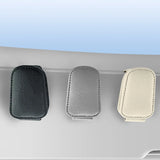 Car glasses clip sunshade plate clip multifunctional sunglasses PU car glasses clip card ticket clip