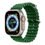 Silicone Ocean band for Apple Watch straps 45mm 46mm 40mm Ultra 2 49mm 44mm 41mm 38-42mm sport bracelet series 10 9 8 7 6 5 4 SE
