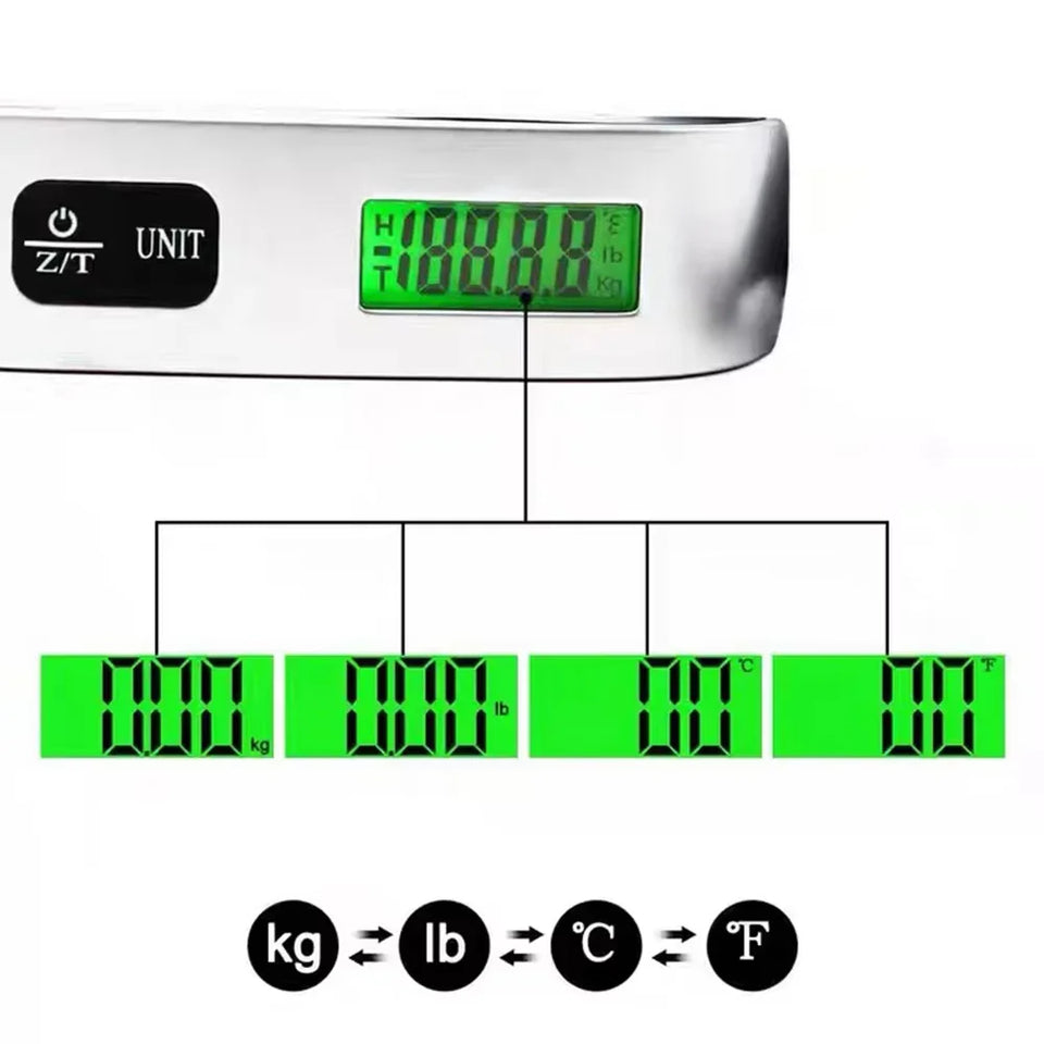 NEW Electronic Luggage Scale Digital LCD Hanging Scare for Suitcase Travel Weighs Baggage Bag Weight Balance Tool