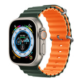 Silicone Ocean band for Apple Watch straps 45mm 46mm 40mm Ultra 2 49mm 44mm 41mm 38-42mm sport bracelet series 10 9 8 7 6 5 4 SE