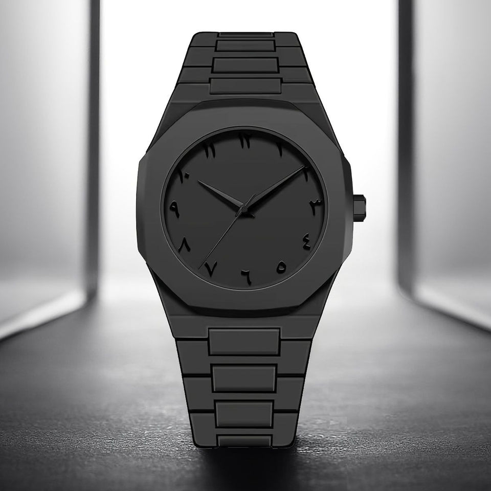 Full BLACK AURA Quartz Watch – Lightweight Design, , Premium Quality & Finish - Best Quality Analog Watch For Boys - Watch For Men | Full Black Color Watch - Without Box