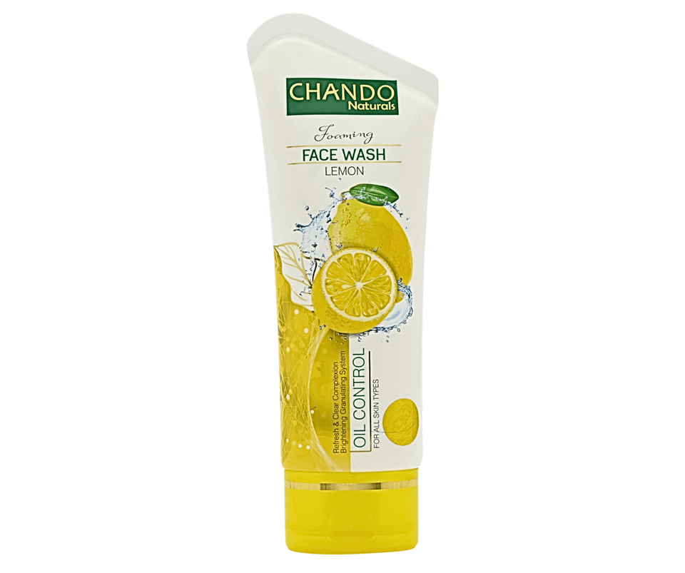 Chando Natural Foaming Face Wash Lemon – Oil Control & Refreshing Cleanser for All Skin Types (100g)