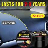 Car Plastic Restorer Universal Leather and Plastic Repair Polishing Wax Auto Interior & Panel Renewal Polish Wax Coating Agent
