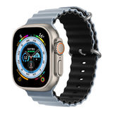 Silicone Ocean band for Apple Watch straps 45mm 46mm 40mm Ultra 2 49mm 44mm 41mm 38-42mm sport bracelet series 10 9 8 7 6 5 4 SE