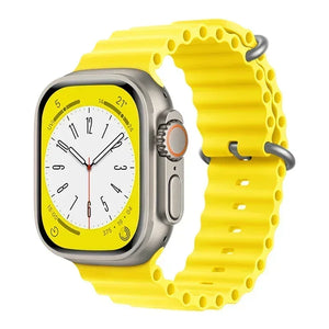 Silicone Ocean band for Apple Watch straps 45mm 46mm 40mm Ultra 2 49mm 44mm 41mm 38-42mm sport bracelet series 10 9 8 7 6 5 4 SE