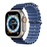 Silicone Ocean band for Apple Watch straps 45mm 46mm 40mm Ultra 2 49mm 44mm 41mm 38-42mm sport bracelet series 10 9 8 7 6 5 4 SE