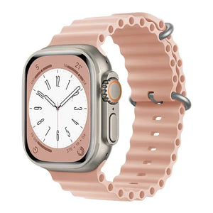 Silicone Ocean band for Apple Watch straps 45mm 46mm 40mm Ultra 2 49mm 44mm 41mm 38-42mm sport bracelet series 10 9 8 7 6 5 4 SE
