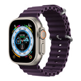 Silicone Ocean band for Apple Watch straps 45mm 46mm 40mm Ultra 2 49mm 44mm 41mm 38-42mm sport bracelet series 10 9 8 7 6 5 4 SE
