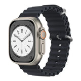 Silicone Ocean band for Apple Watch straps 45mm 46mm 40mm Ultra 2 49mm 44mm 41mm 38-42mm sport bracelet series 10 9 8 7 6 5 4 SE