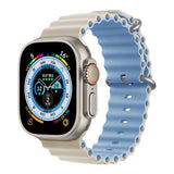 Silicone Ocean band for Apple Watch straps 45mm 46mm 40mm Ultra 2 49mm 44mm 41mm 38-42mm sport bracelet series 10 9 8 7 6 5 4 SE