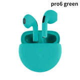 Pro 6 TWS Bluetooth Earphones Wireless Bluetooth Headset Noise Cancelling Earbuds with Mic Pro6 Wireless Headphones for IPhone