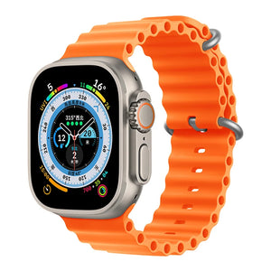 Silicone Ocean band for Apple Watch straps 45mm 46mm 40mm Ultra 2 49mm 44mm 41mm 38-42mm sport bracelet series 10 9 8 7 6 5 4 SE