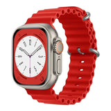 Silicone Ocean band for Apple Watch straps 45mm 46mm 40mm Ultra 2 49mm 44mm 41mm 38-42mm sport bracelet series 10 9 8 7 6 5 4 SE