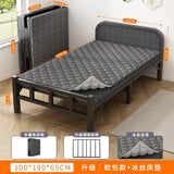 Folding bed Single rental room Accompanying dormitory Metal folding Office lunch break  Household folding iron