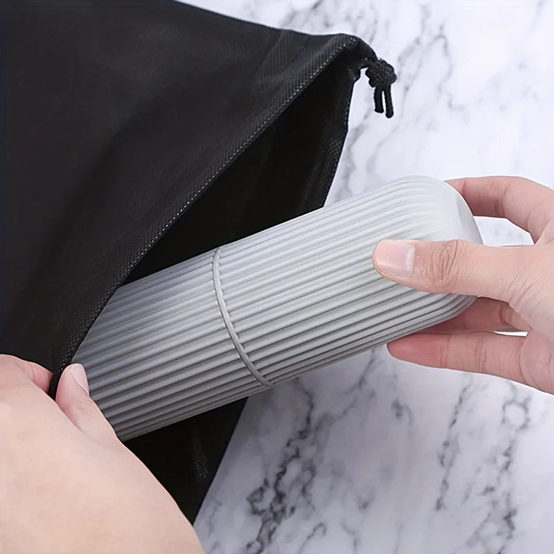 1Pc Portable Toothbrush Cup Bathroom Toothpaste Holder Storage Case Box Organizer Travel Toiletries Storage Cup New Creative