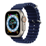 Silicone Ocean band for Apple Watch straps 45mm 46mm 40mm Ultra 2 49mm 44mm 41mm 38-42mm sport bracelet series 10 9 8 7 6 5 4 SE