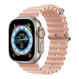 Silicone Ocean band for Apple Watch straps 45mm 46mm 40mm Ultra 2 49mm 44mm 41mm 38-42mm sport bracelet series 10 9 8 7 6 5 4 SE