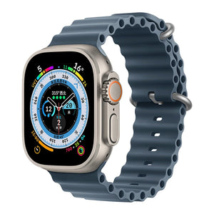 Silicone Ocean band for Apple Watch straps 45mm 46mm 40mm Ultra 2 49mm 44mm 41mm 38-42mm sport bracelet series 10 9 8 7 6 5 4 SE
