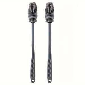 Silicone Cup Brush Milk Bottle Cleaning Brush Long Handle Water Bottles Cleaner Glass Cup Cleaning Brush Kitchen Cleaning Tools
