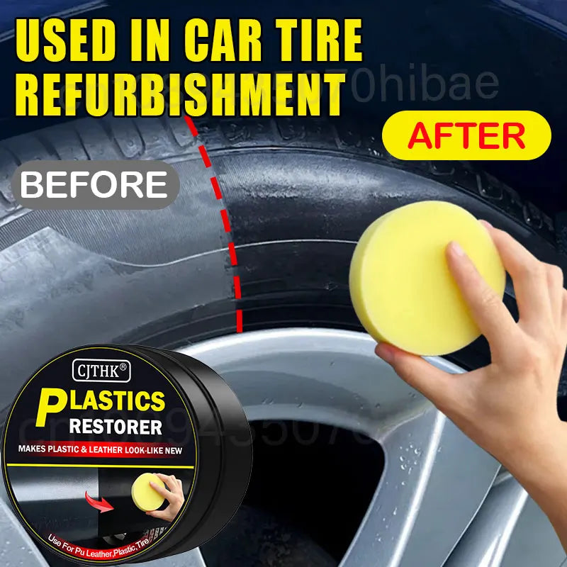 Car Plastic Restorer Universal Leather and Plastic Repair Polishing Wax Auto Interior & Panel Renewal Polish Wax Coating Agent