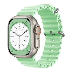 Silicone Ocean band for Apple Watch straps 45mm 46mm 40mm Ultra 2 49mm 44mm 41mm 38-42mm sport bracelet series 10 9 8 7 6 5 4 SE