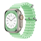 Silicone Ocean band for Apple Watch straps 45mm 46mm 40mm Ultra 2 49mm 44mm 41mm 38-42mm sport bracelet series 10 9 8 7 6 5 4 SE