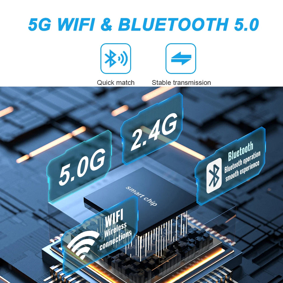 2025 2in1 Wireless Carplay&Android Auto Box 2in1 Wired to Wireless Dongle Automatic Connect Adapter Bluetooth Plug&Play Mini Box