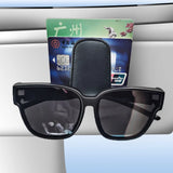 Car glasses clip sunshade plate clip multifunctional sunglasses PU car glasses clip card ticket clip
