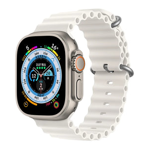 Silicone Ocean band for Apple Watch straps 45mm 46mm 40mm Ultra 2 49mm 44mm 41mm 38-42mm sport bracelet series 10 9 8 7 6 5 4 SE