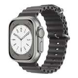 Silicone Ocean band for Apple Watch straps 45mm 46mm 40mm Ultra 2 49mm 44mm 41mm 38-42mm sport bracelet series 10 9 8 7 6 5 4 SE