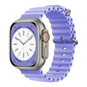 Silicone Ocean band for Apple Watch straps 45mm 46mm 40mm Ultra 2 49mm 44mm 41mm 38-42mm sport bracelet series 10 9 8 7 6 5 4 SE