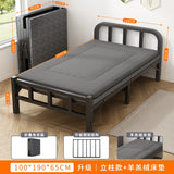 Folding bed Single rental room Accompanying dormitory Metal folding Office lunch break  Household folding iron