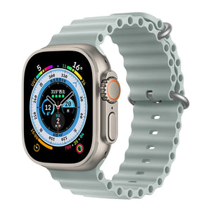 Silicone Ocean band for Apple Watch straps 45mm 46mm 40mm Ultra 2 49mm 44mm 41mm 38-42mm sport bracelet series 10 9 8 7 6 5 4 SE