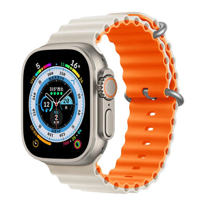 Silicone Ocean band for Apple Watch straps 45mm 46mm 40mm Ultra 2 49mm 44mm 41mm 38-42mm sport bracelet series 10 9 8 7 6 5 4 SE