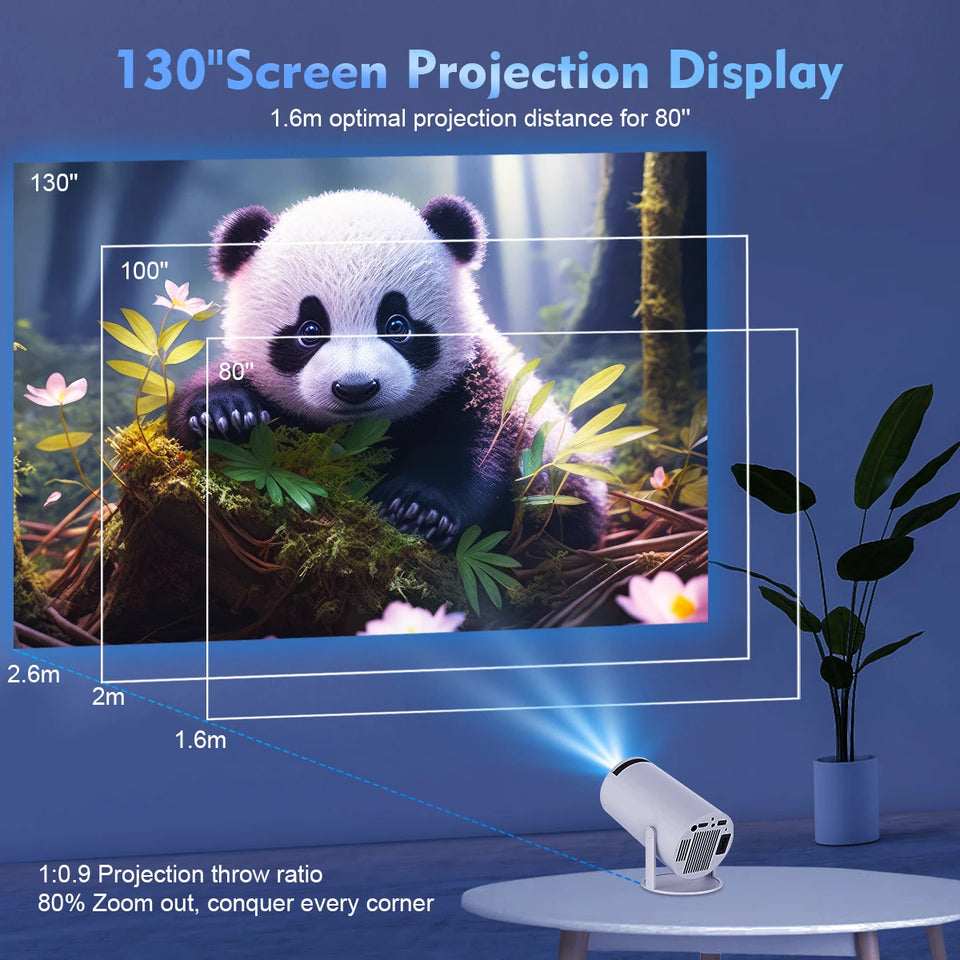 Magcubic 4K Wifi6 Projector 290ANSI Android 11 Dual WIFI Allwinner H713 BT5.0 1280*720P Home Cinema Outdoor portable HY300 Pro +