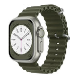 Silicone Ocean band for Apple Watch straps 45mm 46mm 40mm Ultra 2 49mm 44mm 41mm 38-42mm sport bracelet series 10 9 8 7 6 5 4 SE