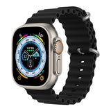 Silicone Ocean band for Apple Watch straps 45mm 46mm 40mm Ultra 2 49mm 44mm 41mm 38-42mm sport bracelet series 10 9 8 7 6 5 4 SE