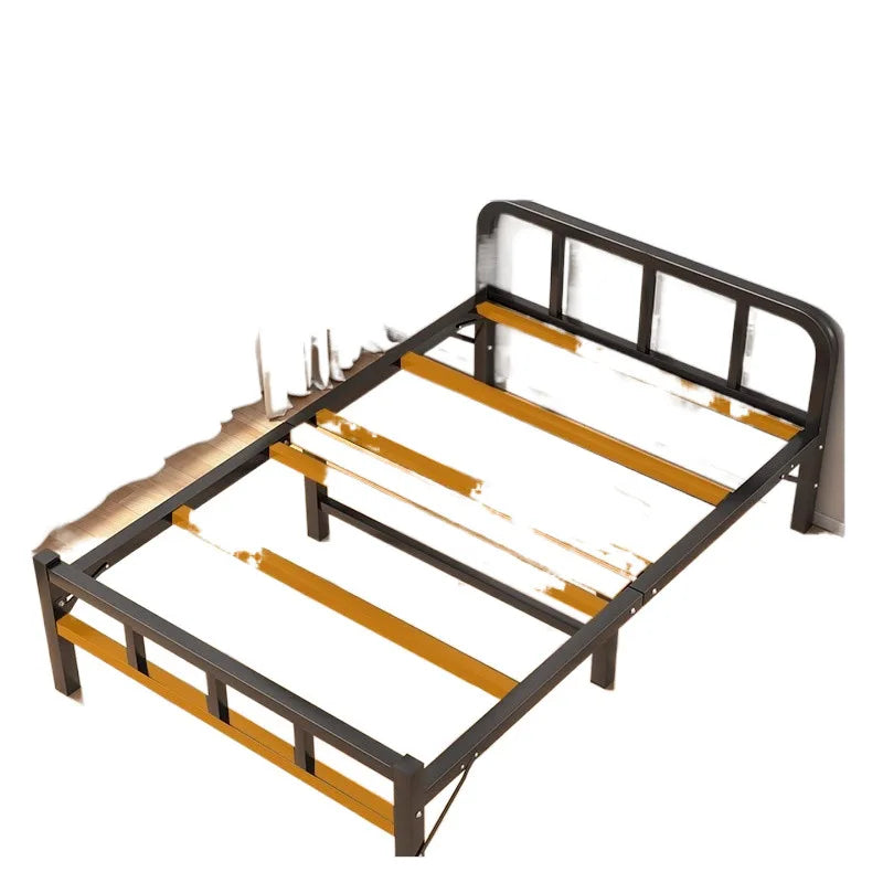 Folding bed Single rental room Accompanying dormitory Metal folding Office lunch break  Household folding iron