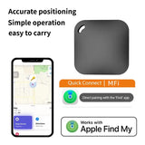 Smart Bluetooth GPS Tracker Work with Apple Find My APP ITag Anti Lost Reminder Device MFI Rated Locator Car Key Pet Kids Finder
