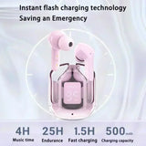 Original T2 Bluetooth Headphones TWS Transparent Wireless Bluetooth Headset HIFI Sound Quality Bluetooth 5.3 For Xiaomi Earbuds