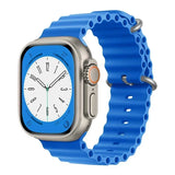 Silicone Ocean band for Apple Watch straps 45mm 46mm 40mm Ultra 2 49mm 44mm 41mm 38-42mm sport bracelet series 10 9 8 7 6 5 4 SE