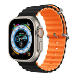 Silicone Ocean band for Apple Watch straps 45mm 46mm 40mm Ultra 2 49mm 44mm 41mm 38-42mm sport bracelet series 10 9 8 7 6 5 4 SE