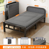 Folding bed Single rental room Accompanying dormitory Metal folding Office lunch break  Household folding iron