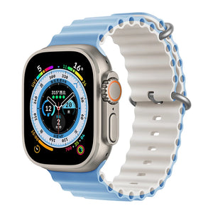 Silicone Ocean band for Apple Watch straps 45mm 46mm 40mm Ultra 2 49mm 44mm 41mm 38-42mm sport bracelet series 10 9 8 7 6 5 4 SE