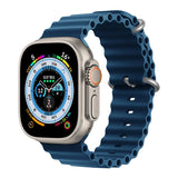 Silicone Ocean band for Apple Watch straps 45mm 46mm 40mm Ultra 2 49mm 44mm 41mm 38-42mm sport bracelet series 10 9 8 7 6 5 4 SE