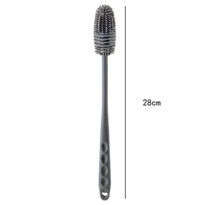 Silicone Cup Brush Milk Bottle Cleaning Brush Long Handle Water Bottles Cleaner Glass Cup Cleaning Brush Kitchen Cleaning Tools