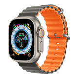 Silicone Ocean band for Apple Watch straps 45mm 46mm 40mm Ultra 2 49mm 44mm 41mm 38-42mm sport bracelet series 10 9 8 7 6 5 4 SE
