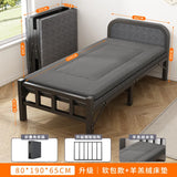 Folding bed Single rental room Accompanying dormitory Metal folding Office lunch break  Household folding iron