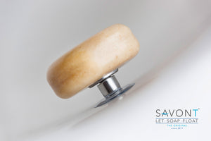 SAVONT Original Magnetic floating soap holder | Always dry & clean | Soap dish dispenser drainer for shower or sink-9